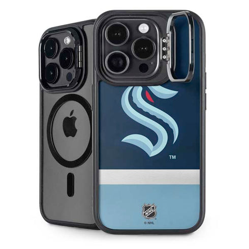 NHL Seattle Kraken Striped iPhone 15 Pro Kickstand Case
